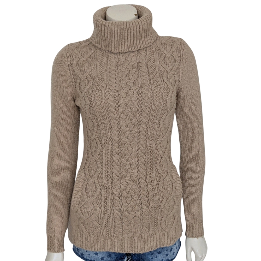 Vineyard Vines Cable Knit Turtleneck Sweater Size XXS
